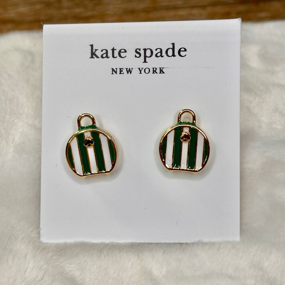 Kate Spade Away We Go Suitecase Studs earrings